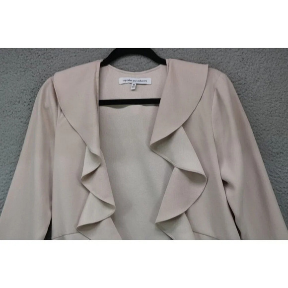Cupcakes and Cashmere Open Front Cardigan-Size Medium-Ruffles - Picture 2 of 8
